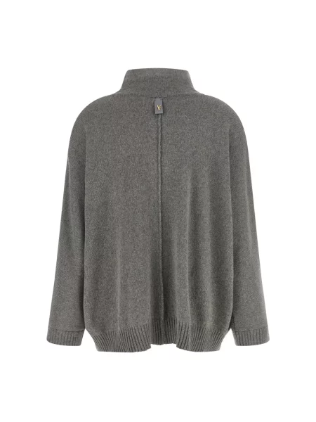 Sweter Alberta Ferretti z kaszmiru szary