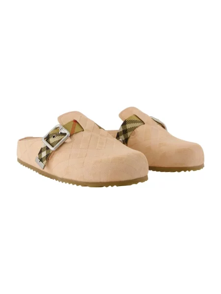 Klapki mules Burberry różowe