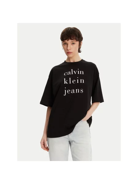 Majica Calvin Klein Jeans črna