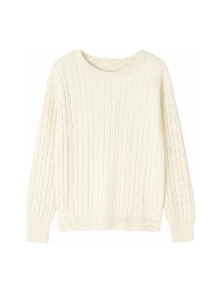 Dzianinowy sweter 2-biz beżowy
