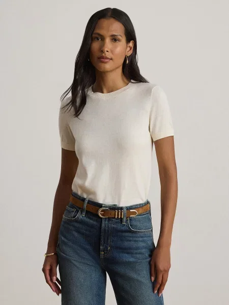 LAUREN RALPH LAUREN Tričko Krémová béžová