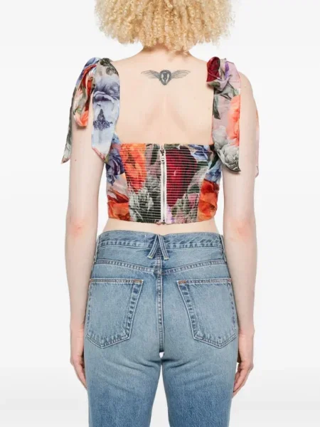 Блуза Alice + Olivia на цветя с принт