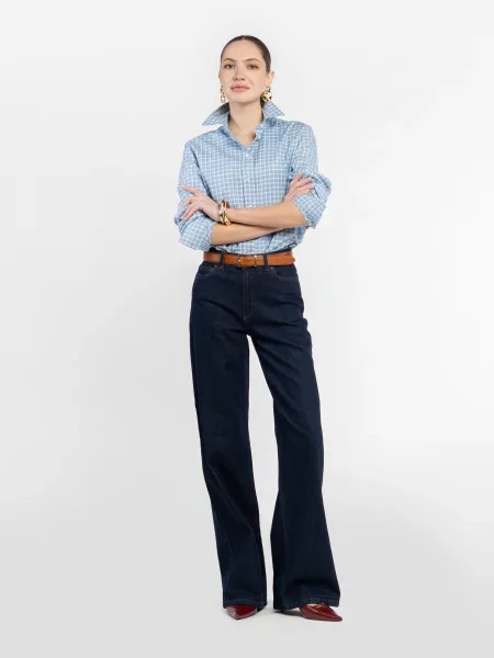 Прямі джинси Arber бавовна/еластан синій