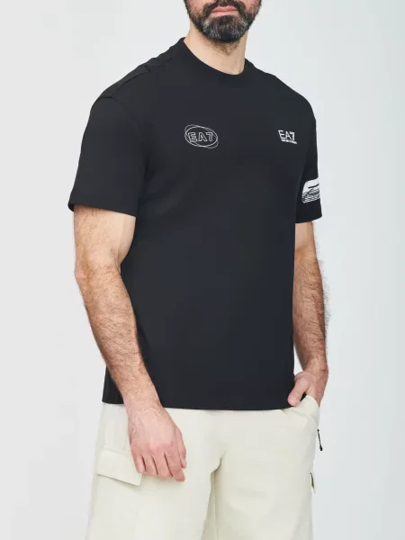 Футболка Ea7 Emporio Armani чорна