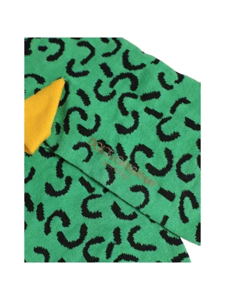Skarpety Dolce And Gabbana w abstrakcyjne wzory zielone