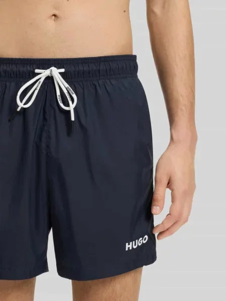 Kąpielówki Hugo z nadrukiem niebieskie