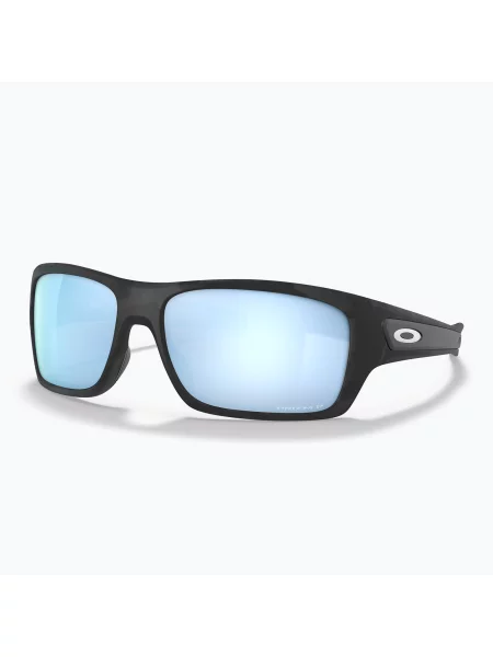 Okulary przeciwsłoneczne Oakley Turbine matte black camo/prizm deep water polarized czarne