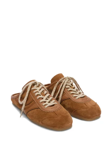 Sneakerși Dries Van Noten din piele de căprioară maro