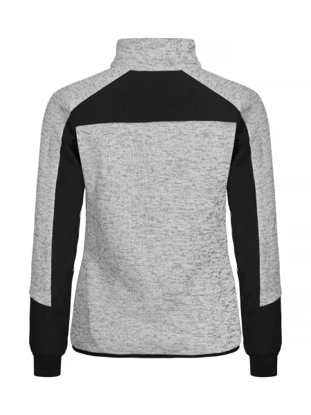 Clique Haines Ciepła bluza polarowa z elementami softshell – Ash szara