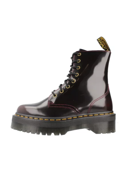 Botki Dr. Martens skórzane czerwone
