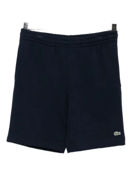 Pantaloni scurți Lacoste din fleece albastru