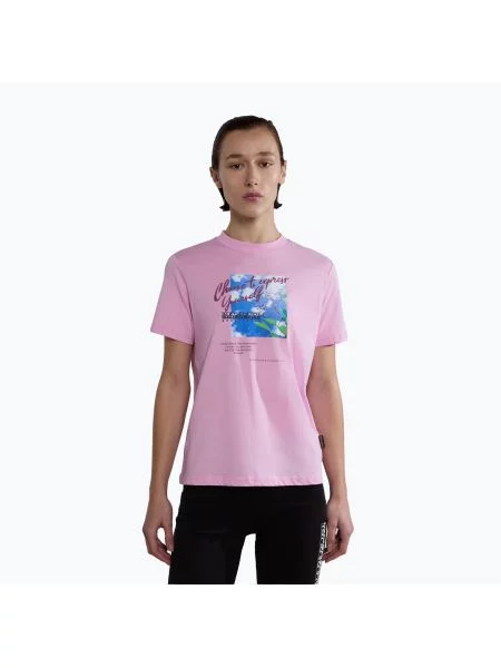 Koszulka Napapijri S-Yukon pink pastel różowa
