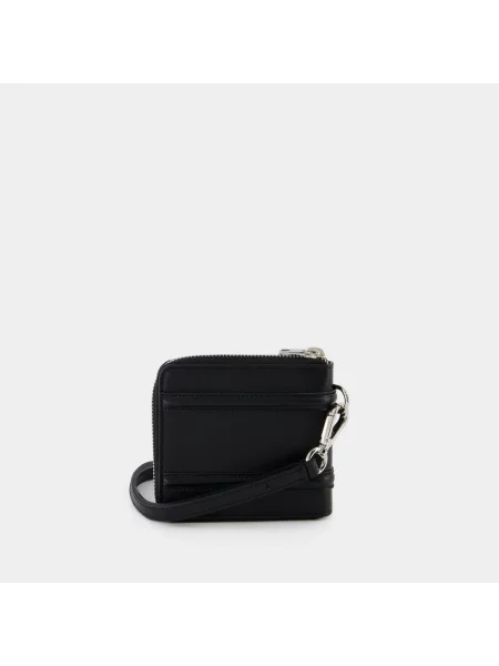 Portfel Alexander Mcqueen skórzany czarny