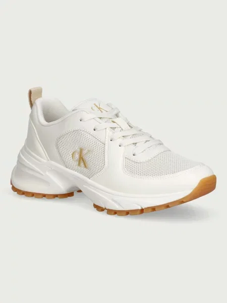 Calvin Klein HIKE RUNNER LACE UP SU MESH WMN sneakers boty béžové
