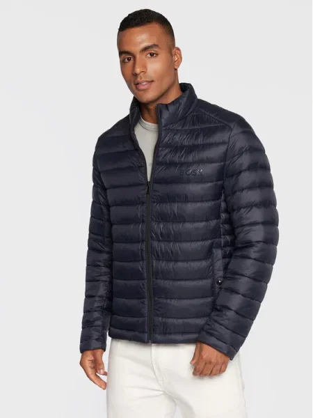 BOSS geaca barbati verde de tranzitie negru