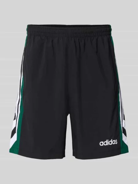 Szorty z wyhaftowanym logo model FTBL’ Adidas czarne