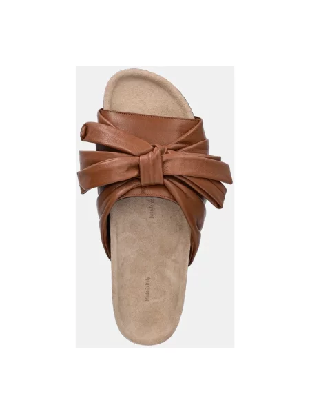 JW Anderson klapki skórzane brązowy