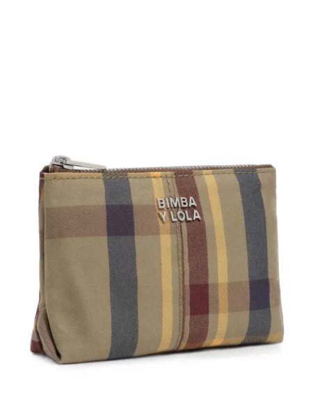 Portofel Bimba Y Lola în carouri din jacard cu garnet