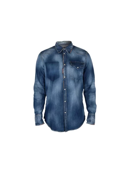 Koszula Dsquared2 niebieska