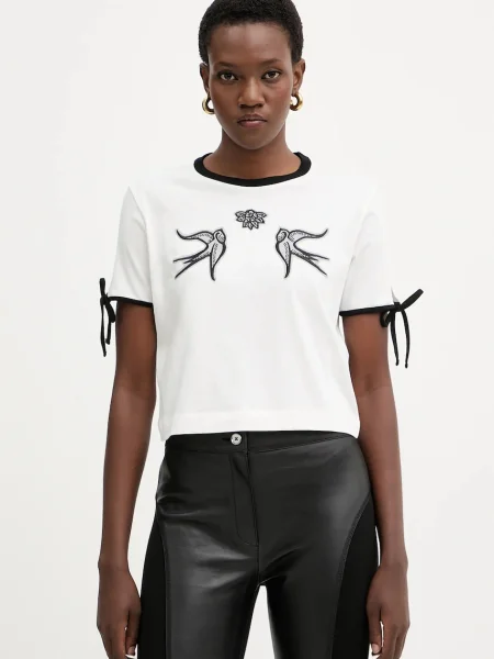 Pinko tricou din alb