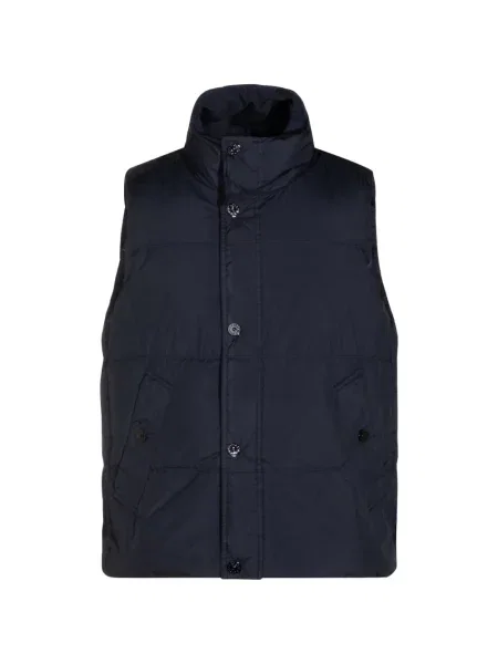 Matlasat vestă Stone Island cu strasuri albastru