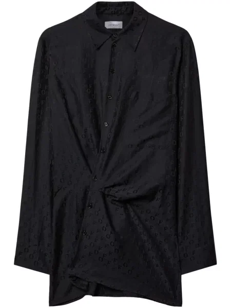 Rochie tip cămașă Off-white din jacard alb