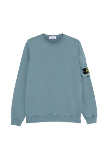Hanorac Stone Island cu strasuri albastru