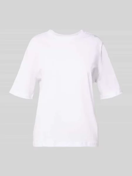 Koszulka T-shirt z czystej bawełny o kroju regular fit model ASSIA' Selected Femme biała