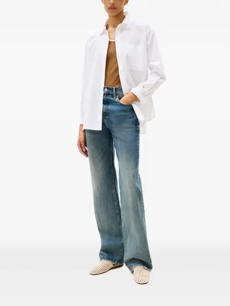 Πουκάμισο Tommy Hilfiger με κέντημα λευκό
