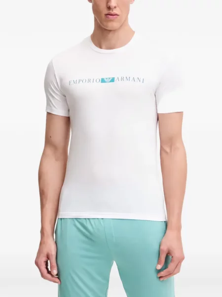 Tricou Armani Exchange cu imagine alb