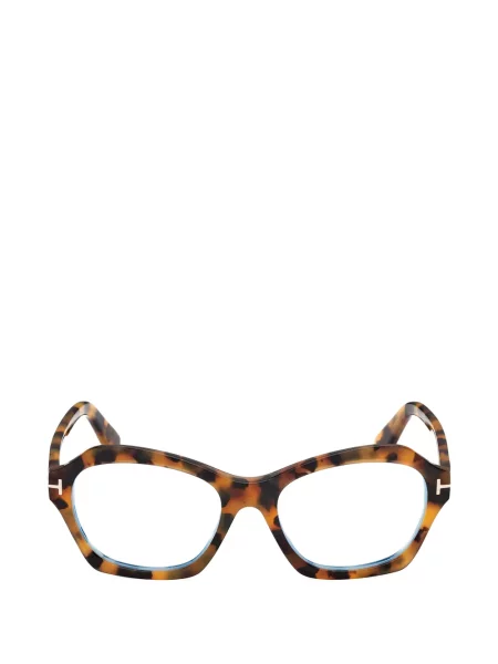 Ochelari de soare Tom Ford Eyewear cu imprimeu geometric maro