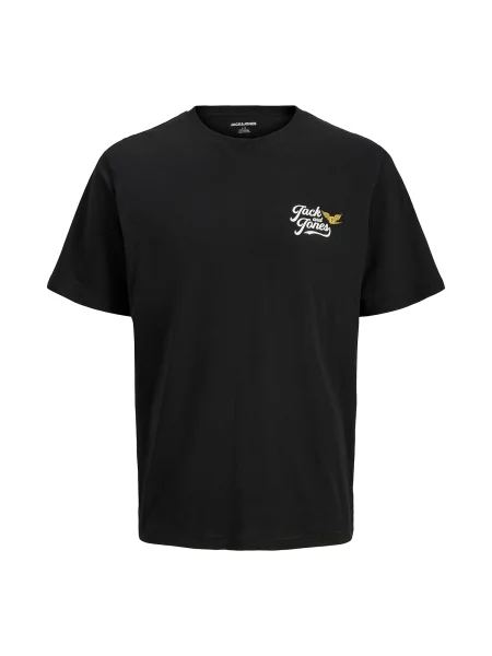 JACK & JONES Tricou JJLEGEND galben / negru alb