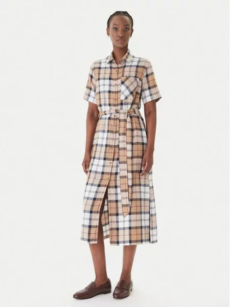 Barbour Sukienka koszulowa Fern beżowy