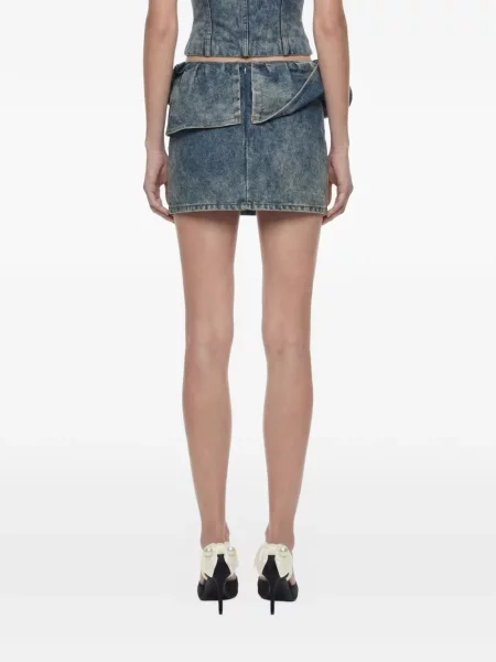 Fustă din denim Magda Butrym negru