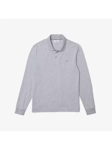 Lacoste Koszulka Polo O Regularnym Kroju I Ultraelastycznym Wykończeniu szara