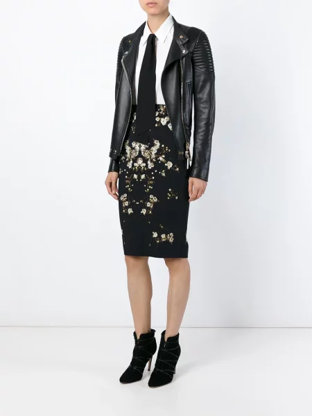 Fustă Givenchy cu imagine negru