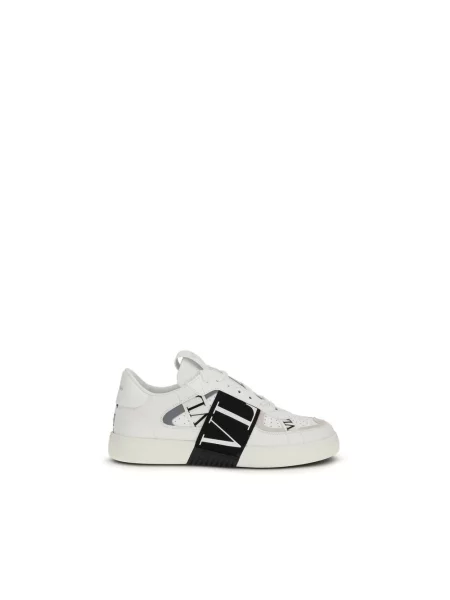 Lniane sneakersy Valentino Garavani białe