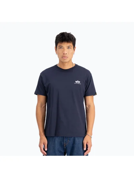 Pánske tričko Alpha Industries Basic Small Logo rep.blue modrá