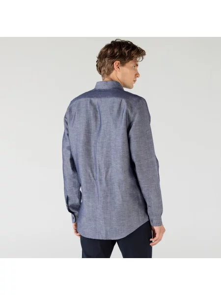 Lacoste сорочка чоловіча сіра