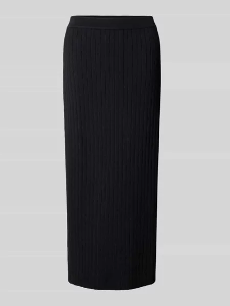 Spódnica midi z fakturowanym wzorem model ‘LYLE’ Staud czarna