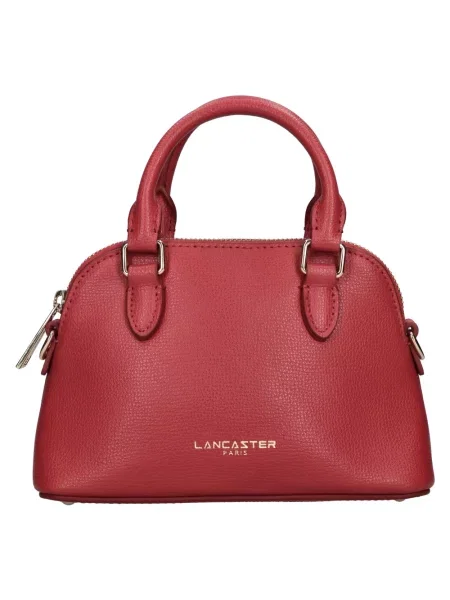 Torebka skórzana Lancaster skórzana czerwona