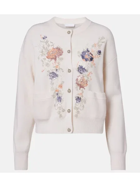 Kardigan Rabanne wełniany biały