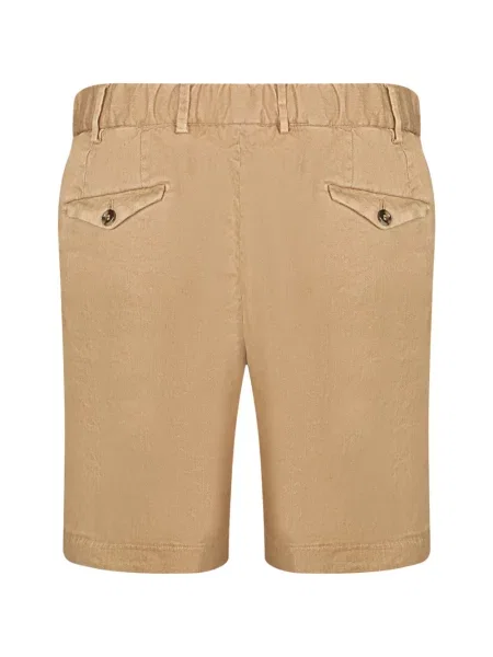 Pantaloni scurți Dell'oglio cu cordon maro