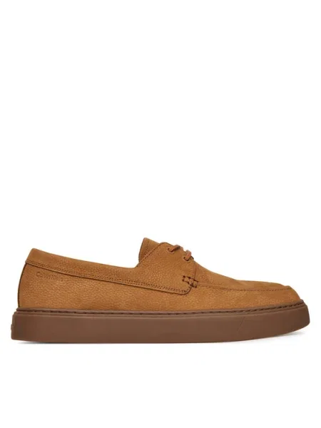 Calvin Klein Pantofi Hybrid Lace Up Boat Nu maro