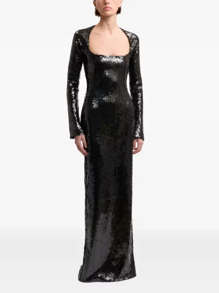 Rochie maxi 16arlington cu paiete negru