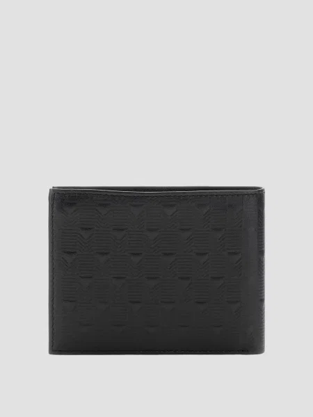 Кожаный кошелек Guess черный