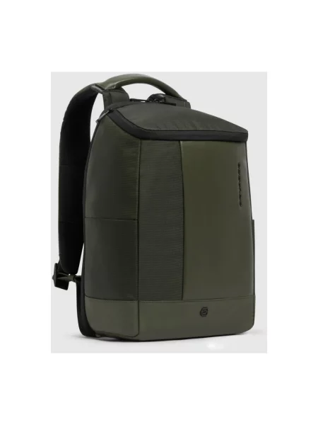 Torba na laptopa Piquadro skórzana zielona