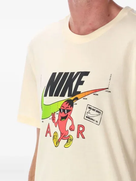 Majica Nike od flisa s printom s okruglim izrezom zelena