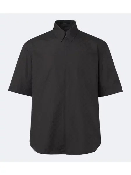 Cămașă Gucci din poplin negru