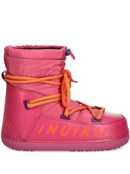 Botine Inuikii cu șireturi din dantelă roz